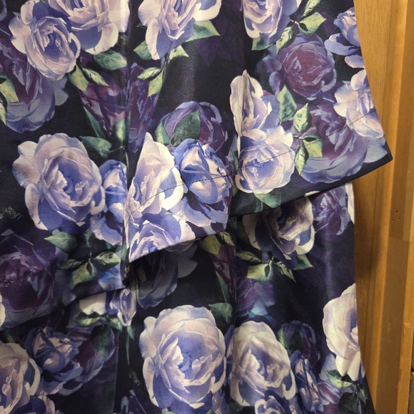 Sequin 💜 Hearts Floral Maxi Skirt - Picture 2 of 10